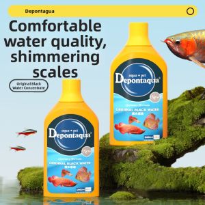 Depontaqua | Water Softener for Aquariums Stabilizing Amazonian Black Water Suitable for Arowana Stingrays Discus