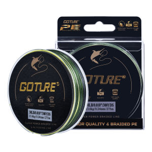 Goture Abrasion Resistant Braided Fishing Line 8/15/20/30LB Zero Stretch Saltwater Freshwater Ultra Sensitive Low Memory Braid