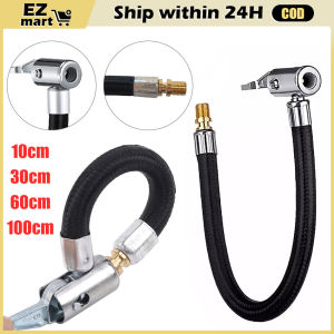 【Fast Shipping】 Bike Motorcycle Car Tire Air Inflator Hose Inflatable Tube Hose Tire Valve Connect Pipe Connection Air Chuck Inflator Compressor Pump Extension Hose Adapter LZC-Pump-Extender-Hose