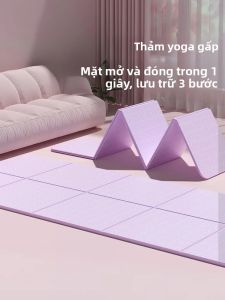 Thảm Tập Yoga Có Thể Gập Lại Thảm Tập Pilates Thể Dục Du Lịch Hai Mặt Chống Trượt Thân Thiện Với Môi Trường TPE 183cmx61cmx4mm Dành Cho Các Bài Tập Trên Sàn & Khiêu Vũ
