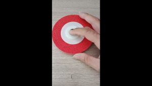 Spon Bulu Merah non woven 4 inch Alat Teknik Gosok Stainless Steel Besi Interior ( 5 pcs )