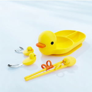 bb+ | Light-up Anti-drop Silicone Baby Feeding Set