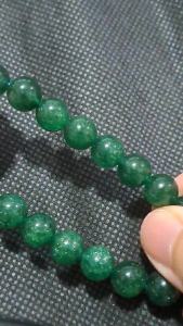Dark Green Strawberry Quartz Crystal Bracelet 8mm