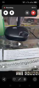 LT-86D Magnifier Mini Magnifying Lamp w/ LED light (with Green Optical Glass/ Clean Lens) 3x lens ( with 10x inside lens)