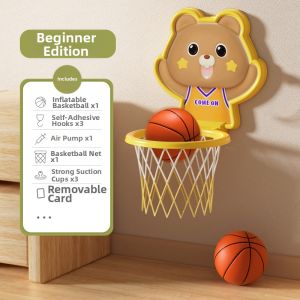 WANJUTEGONGDUI | Children Indoor Foldable Hanging Basketball Hoop