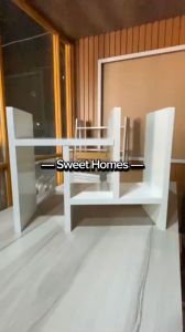 Sweet Homes - Kệ sách gỗ đa năng để bàn làm việc bàn học dày 17mm lắp ghép thông minh chuyên decor trang trí