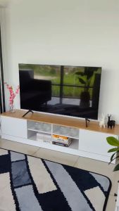 KENZZO 6 Feet Modern TV Cabinet /TV Console/ Media Storage/ Rak TV /Almari Tv /Tv Kabinet /Kenda