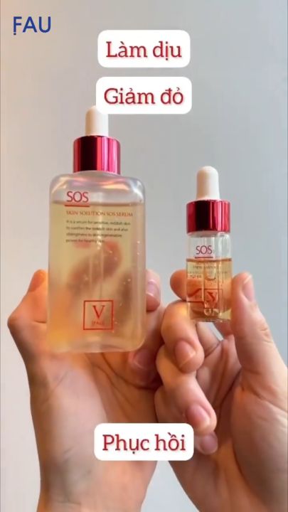 Tinh chất hỗ trợ giảm đỏ phục hồi da FAU SOS Ampoule (10ml) Serum