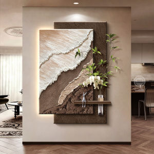 RUIBAHAO | Wabi-Sabi Style Foyer Decorative Painting Embossed
