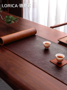 LORiCA | Waterproof Leather Table Runner for Tea Set