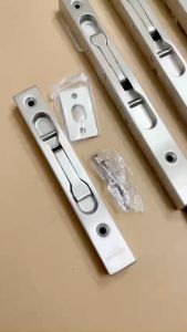 [Chính Hãng] Chốt Âm Cửa Gỗ Cao Cấp Dạng Hộp Vuông Inox 304 - Bộ Chốt Âm Cài Cửa HAMMERED