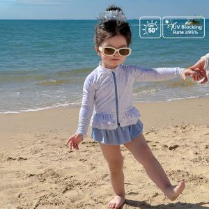 Girls Sun-Protective Swim Dress