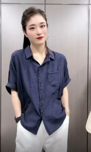 Áo Sơ Mi Cánh Rơi Dáng Rộng Mặc Đi Làm Đi Chơi - SMNK