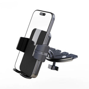 Sturdy CD Slot Phone Mount with One Hand Operation Design Compatible with All Smartphone Mobile phone