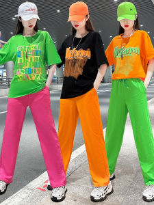 Yang Liping Square Dance Sports Suit Summer New Arrival Short Sleeve Dancing Shuffle Dance Dance Clothing Net Red Suit Suit Women