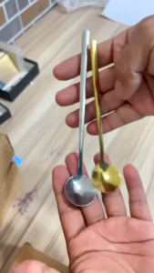 Muỗng Cafe 15-17cm Bạc Vàng
