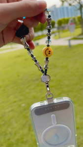 GALADO Be All Smile Mini Charm with 360 Rotating Hook Phone Straps Keychain