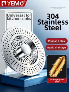 YEMO | Deodorizing Clog-Resistant Kitchen Sink Drain Filter
