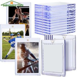 【88HomeStore】Clear Acrylic Magnetic Card Holder Idol Photo Display Case Trading Cards Sports Cards Protector Cover