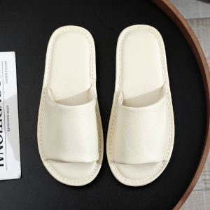 Classy Genuine Leather Sandals Mens Tendon Bottom Summer Couple Household Indoor Non Slip Soft Bottom Non-Stinky Feet Cowhide Women