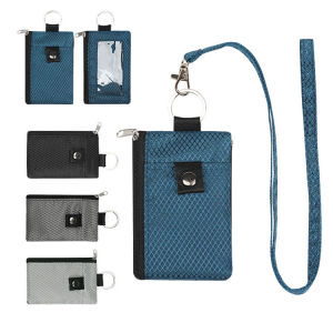 Mini multifunction hanging neck card holder small ultra-thin men wallet coin purse RFID anti-theft key change pouch