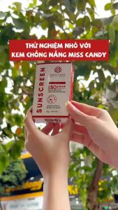 Kem Chống Nắng Song Kháng Nhật Bản MISS CANDY SUNSCREEN HA NANO SPF 50PA ++++ 50g Chống Nước Chống UVA/UVB Chống Ánh Sáng Xanh & Tia Hồng NgoạiBảo Vệ Da Lên Đến 8 Tiếng - Gia Tuệ House