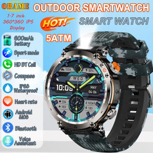 2025 New Fashion luxury 5ATM Watch HT30 GPS Compass Smart Watch Outdoor Sport Man AMOLED 366*366 NFC Heart Rate IP68 Smartwatch
