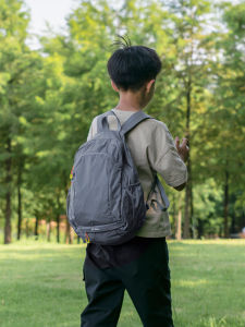 Outdoor Folding Backpack Lightweight Portable Double Shoulder Bag for Boys Spring Autumn Travel Childrens Backpack Nylon Material