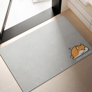 Bathroom Mat Toilet Entrance Anti-Slip Simple High-End Step on Thick Pad Strong Absorbency Diatom Mud Floor Rug Home Use