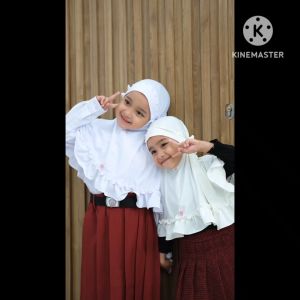 Jilbab Anak Rufle Premium / Jilbab Cheryl