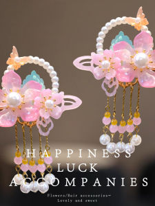 DUBAO | Antique Style Pearl and Glass Hair Clips for Girls