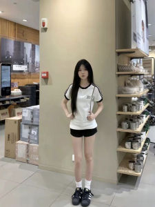 American Retro Loose Fit Casual Black Shorts Womens Summer Thin Slimming Versatile Small Size A-Line Hot Pants