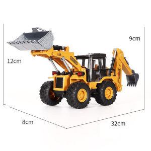 Diecast Excavator Tractor Cement Truck Car Bulldozer Crane Toy Model Wholesale Boy Gift Digger Alloy+Plastic Vehicle Education