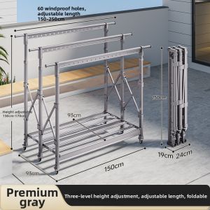 BINTAI | Foldable Elevating Drying Rack