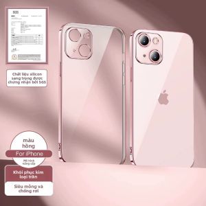 KUMENG | Ốp Lưng Silicone Trong Suốt Chống Sốc cho iPhone 17 Pro Max Bảo Vệ Toàn Bộ Ống Kính