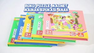 Leveled Puzzles 3 in 1 Puzzle Book Magnet Mainan Edukasi Anak ST0156