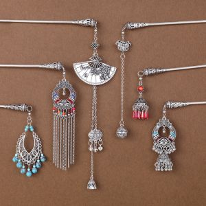 Phong Cách Trung Hoa Cổ Điển Phụ Kiện Tóc Nữ Cao Cấp Tóc Đuôi Ngựa Trang Trí Đầu Hanfu Hợp Kim Đính Đá Nhân Tạo