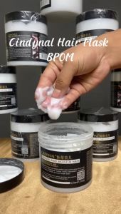 BPOM Buy 1 Get 1 CINDYNAL Hair Mask Keratin Smooting - Pelurus Rambut Tanpa Catok/Masker Perawatan Rambut Repairs Hair Smooth & Moisten Hair Treatment Salon 500 Gram
