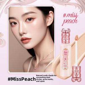 DISU | Brightening Liquid for Under-Eye Puffiness and Dark Circles Moisturizing Dry Skin Matte Finish Concealing Acne Pink