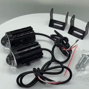 2Pcs LED Motorcycle Spotlight Mini Driving Light With switch Waterproof Hi/Lo Light included With Bracket