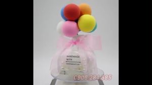 Lọ bóng cây bóng xốp trang trí tablo xe hơi mô hình chùm bong bóng nhiều màu sắc trang trí bàn làm việc phòng khách