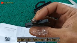Pengiriman Cepat TaffSTUDIO Mikrofon Wireless Lavalier Portable Microphone USB Type C E60 / mikrofon untuk konten youtuber vlog tanpa kabel / mik hp buat konten vlog tanpa kabel untuk youtuber clip on mic wireless suara jernih android