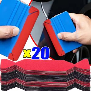 20 cái Chổi cao su ô tô phụ tùng cạnh bọc nỉ vải nhãn dán Dụng cụ nhổ cửa sổ chống chói cạo màng bảo vệ Bìa ô tô Bộ phụ kiện