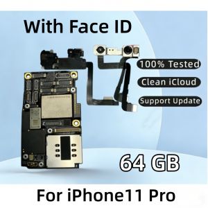 Fully Unlocked For iPhone 11 Pro Max motherboard With/NO Face ID iOS Update For iphone 11Pro Logic Board Clean iCloud Mainboard