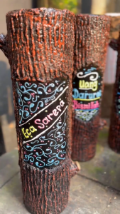 Celengan unik motif kayu [BISA REQUEST NAMA ATAU KATA KATA]