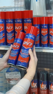 Xịt chống rỉ sét đa năng RV7 bảo vệ kim loại khỏi ăn mòn Xịt bôi trơn đánh bay cặn bẩn