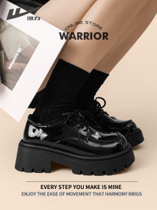 Black Thick Bottom Heel Enhance Womens Loafers Shoes Casual round Toe Flat Bottom Leather Synthetic Upper PVC Outsole