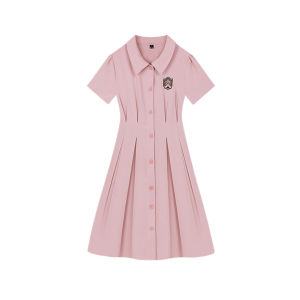 ZHANGDAREN | Đầm Phong Cách Elegante Màu Hồng Giúp Gầy