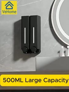 Soap Dispenser 1000ML Wall Mounted Toilet Soap Dispenser Shampoo Dispenser Bathroom Hand Soap Dispenser Bekas Sabun Mandi