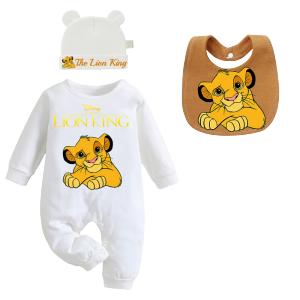 Disney | Cotton Baby Bib Washable Baby Anti Vomiting Burp Cloth for Newborns Baby Crawling Suit Double Layer Baby Feeding Bib Newborn